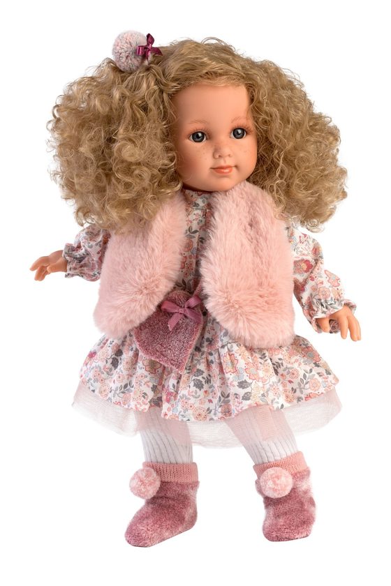 Llorens 53533 ELENA - realistická panenka s měkkým látkovým tělem - 35 cm