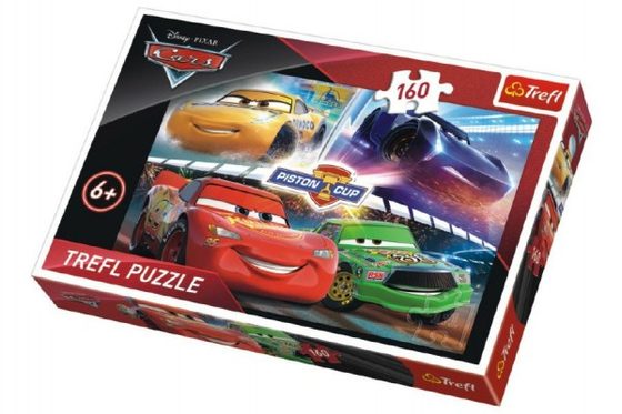 Puzzle Cars 3 Disney 41x27,5cm 160 dílků v krabici 29x19x4cm