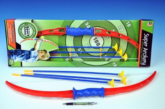 Luk a šípy 3ks plast 71cm  v krabici