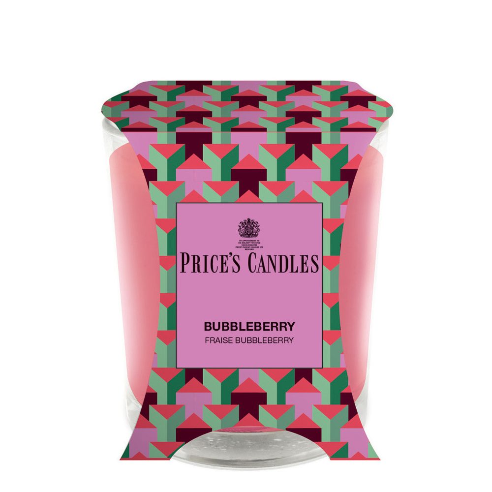 Price´s Price's vonná svíčka ve skle Bubbleberry - hoření 45h