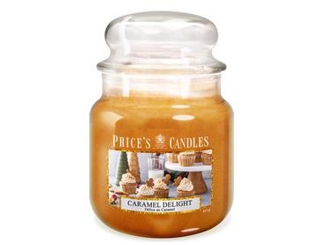PRICE´S MIDI svíčka ve skle Caramel Delight - hoření 90h