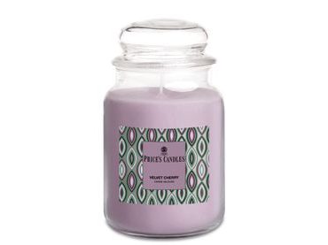 Price's MAXI vonná svíčka ve skle Velvet Cherry - hoření 130h