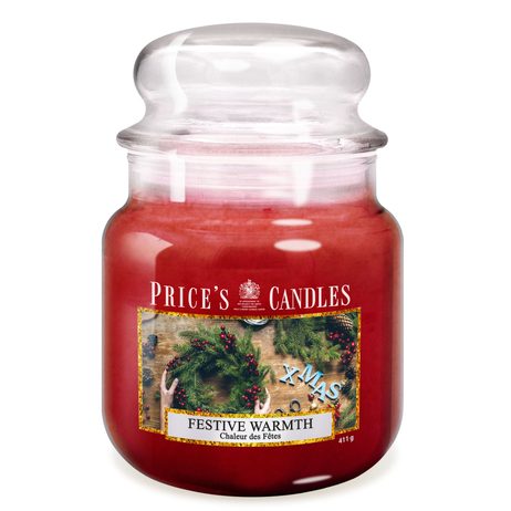 PRICE´S MIDI sviečka v skle Festive Warmth - horenie 90h