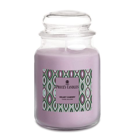 Price's MAXI vonná svíčka ve skle Velvet Cherry - hoření 130h