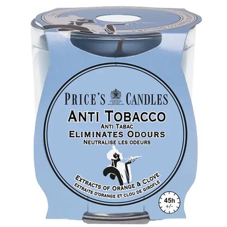 FRESH AIR vonná svíčka ve skle Anti tobacco - hoření 45h