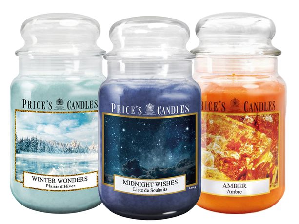 Set 3 svíček MAXI Price's