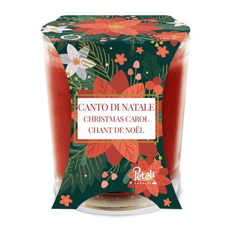 PETALI vonná sviečka v skle Christmas Carol - horenie 40h