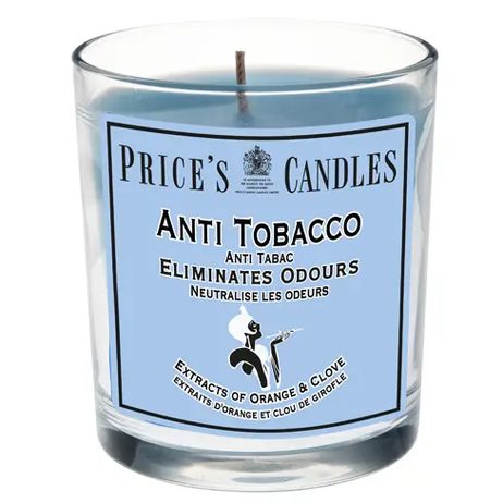 FRESH AIR vonná svíčka ve skle Anti tobacco - hoření 45h