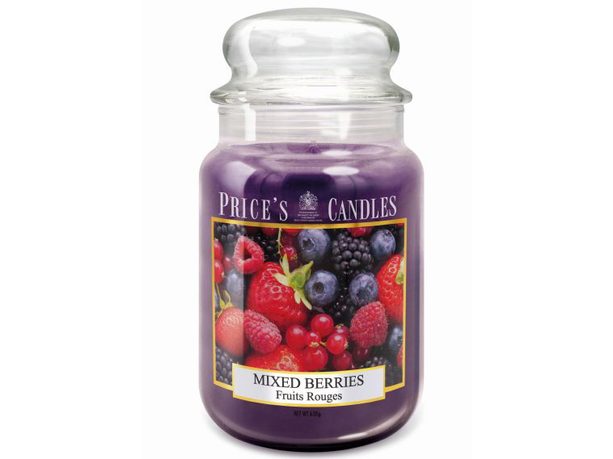 PRICE´S MAXI sviečka v skle Mixed Berries - horenie 150h