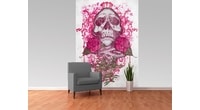 1Wall fototapeta Miami Ink Ružová lebka 158x232 cm