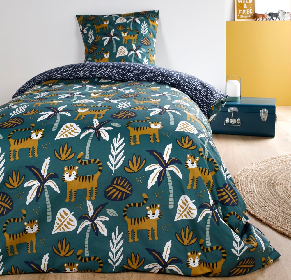 Levně TODAY KIDS povlečení 100% bavlna Jungle Green 140x200/63x63 cm