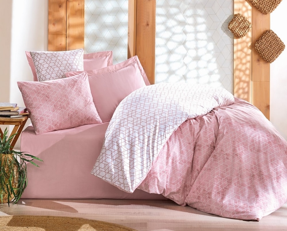 Levně Cottonbox povlečení 100% bavlněné renforcé Geometry Pink