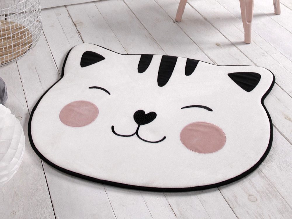 Levně TODAY KIDS tvarovaný dětský koberec / podložka Cat 70x80 cm