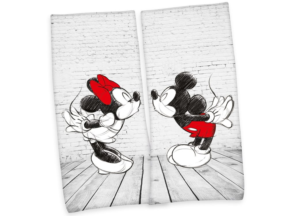 Levně Herding Set osušek Minnie & Mickey Mouse 80x180 cm - 2 ks