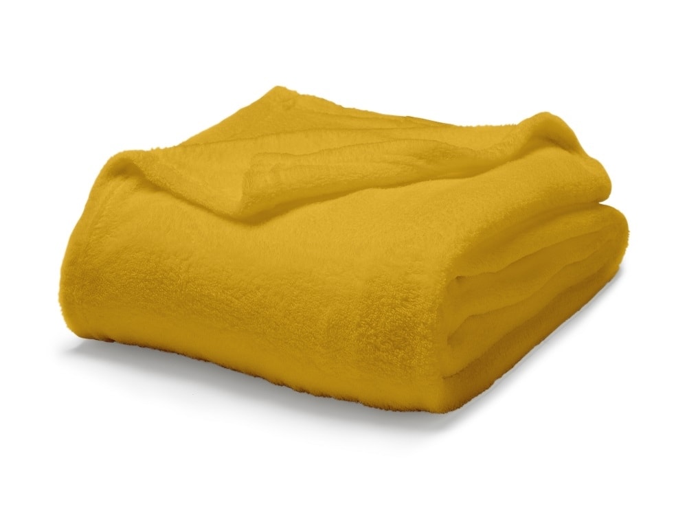 Levně TODAY Maxi fleece deka 220x240 cm Safran - žlutá