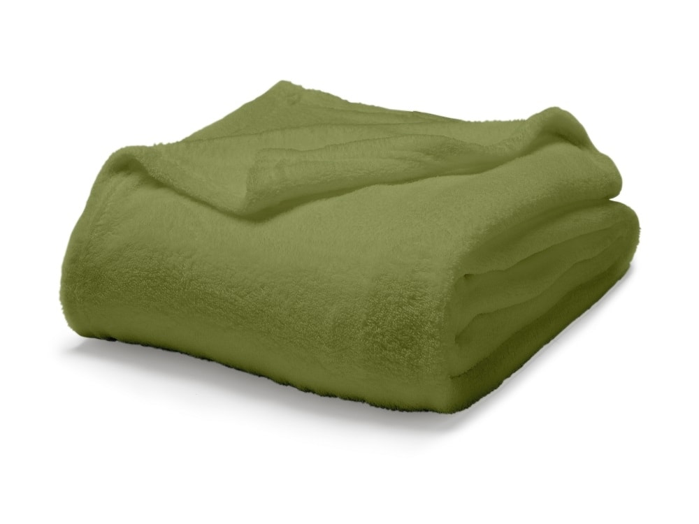 Housemania.sk - TODAY Maxi fleece deka 220x240 cm Bambou - zelená - TODAY -  Deky a plédy - Bytový textil - trendy living