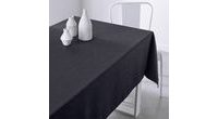 TODAY obrus Essential 100% polyester Fusain - tm. sivá
