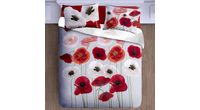 3D italské povlečení 100% bavlna Poppies