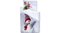 3D talianská obliečka 100% bavlna Pupazo di Neve - Snehuliak