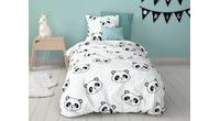 Mistral Home detská obliečka flanel Panda 140x200/70x90 cm