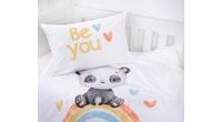 Flanelové povlečení pro miminka Rainbow Panda 100x135/40x60cm