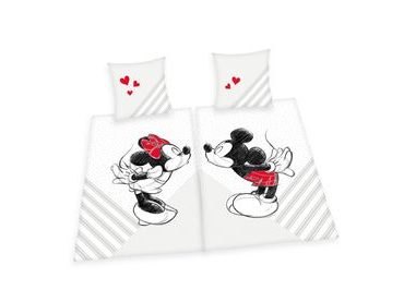 Herding partnerské obliečky Mickey&Minne - 2 sety 140x200/70x90cm