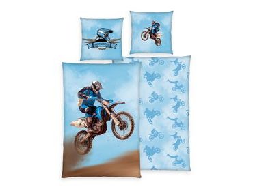Povlečení Motocross 140x200/70x90cm