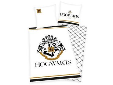 Obliečky Harry Potter Hogwarts so zlatou potlačou 140x200/70x90cm