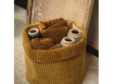 TODAY textilní košík Ø 21x17 cm Cozy Bronze Round