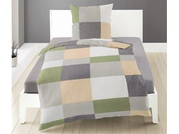 Bierbaum povlečení flanelové 6520 Color Squares 140x200/70x90 cm