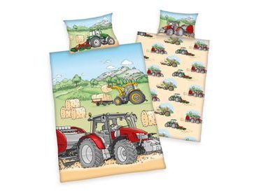 Obliečky pre bábätká Traktor 100x135/40x60cm