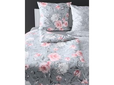 Bierbaum obliečka bavlnený satén 3676 Grey Roses