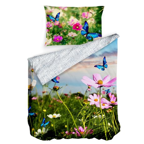 3D italské povlečení 100% bavlna Garden