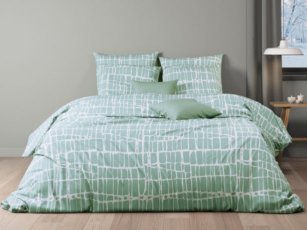 Mistral Home povlečení flanel Crocodilia Celadon