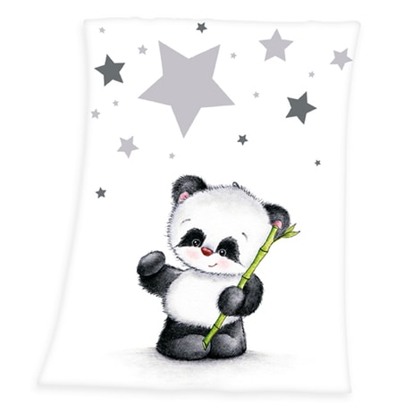 Dečka pro miminka Panda hvězdička 75x100 cm