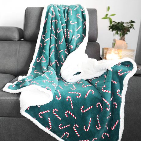 Pléd Mistral Home beránek Candy Cane 130x170 cm