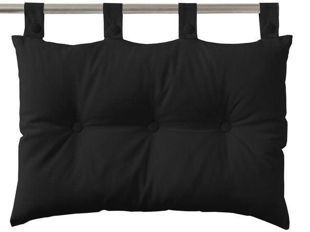 TODAY Závěsný polštář k posteli 70x45 cm Reglisse - černá