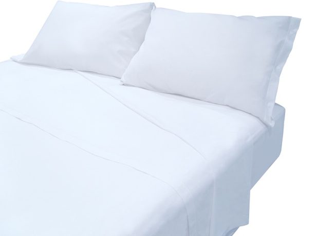 Povlak na polštář italské výroby 100% bavlna - 2 ks bílá