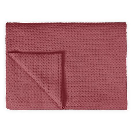 Vandyck Luxusní přehoz na postel Home Piqué waffle Wild rose