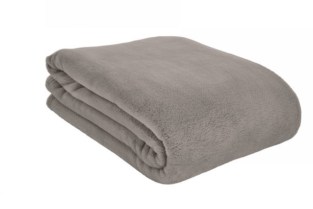 Pléd s.Oliver Fluffy Flanell taupe 150x200 cm