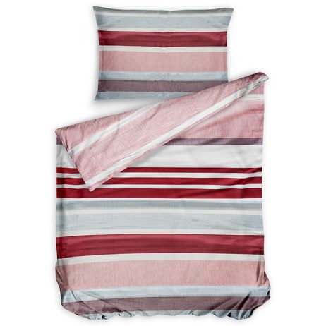 Bierbaum obliečka bavlnený satén 6699 Stripe Berries 140x200/70x90 cm