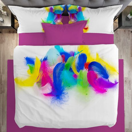 3D Italské povlečení 100% bavlna Piume - Peříčka