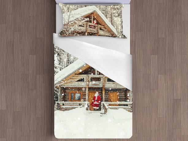 3D Italské povlečení 100% bavlna Santa