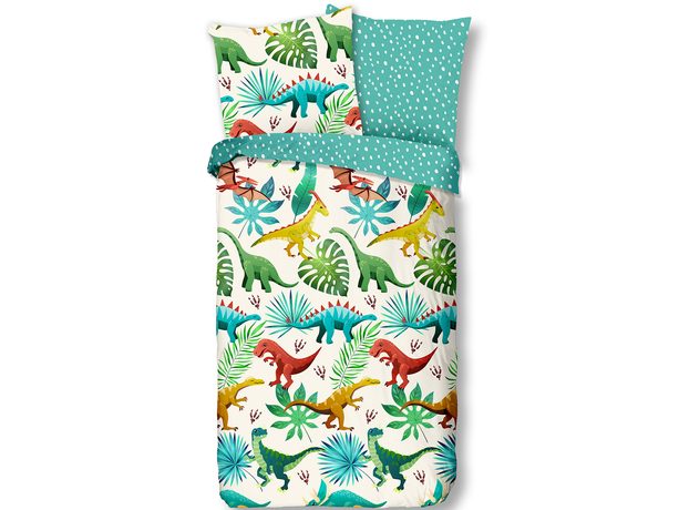 Povlečení Good Morning 100% bavlna Dinos 140x200/70x90 cm