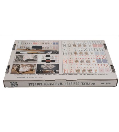 1Wall Kreativní koláž na zeď 64 dílů 37,5 x 27,5cm hrací karty