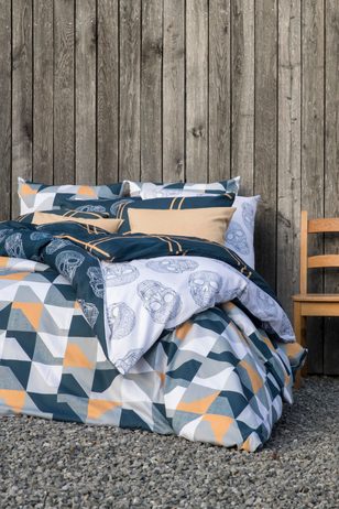 Mistral Home povlečení 100% bavlna Soho petrolejová/okrová