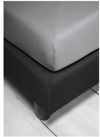 Bierbaum saténové prostěradlo Platin - středně šedá