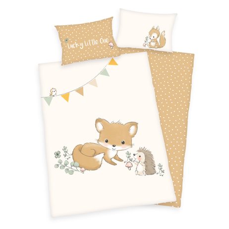 Flanelové povlečení pro miminka Forest Friends 100x135/40x60cm