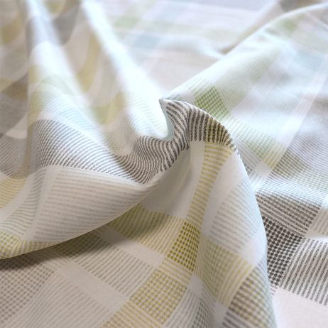 Bierbaum povlečení bavlněný satén 3733 Check Beige 140x200/70x90 cm