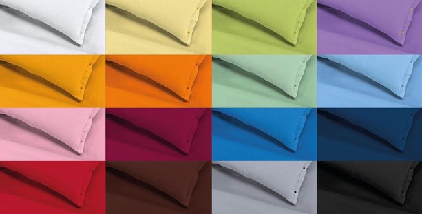 Povlak na polštář italské výroby 100% bavlna - 2 ks růžová